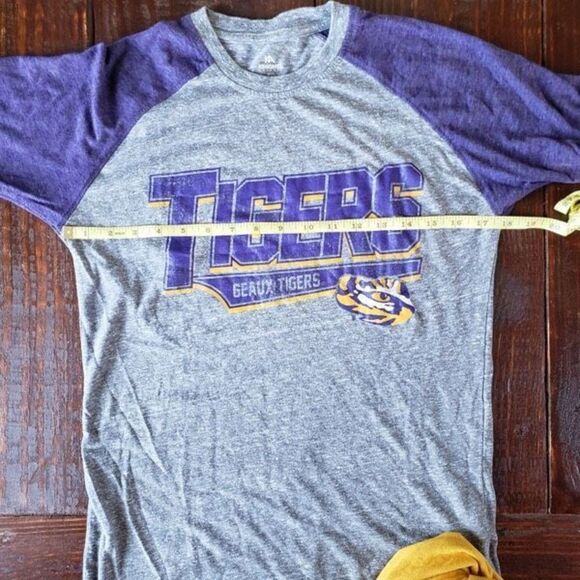 LSU Tigers National Championship Tee, Small, Purple and Gold - Picture 2 of 5